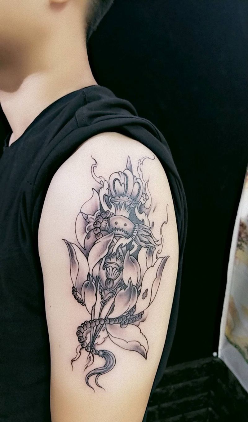 降魔杵纹身图片