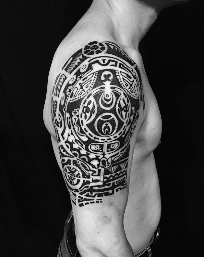 玛雅图腾纹身图片