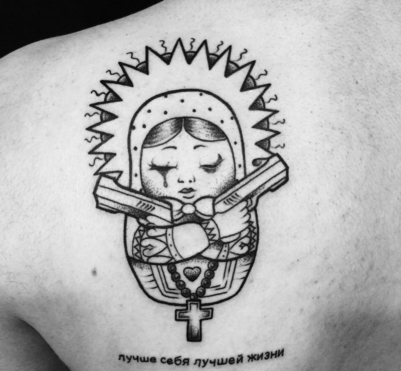 俄罗斯套娃纹身图片