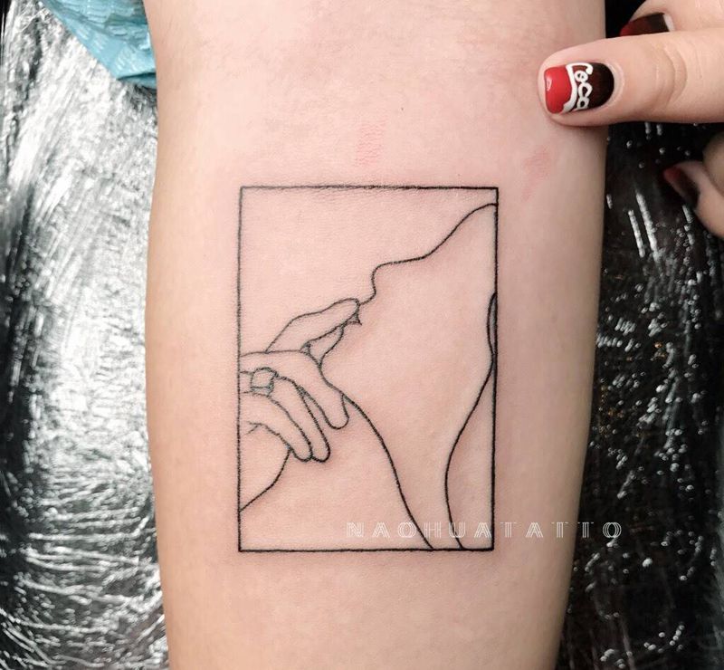 几何纹身图片_几何清新纹身图案