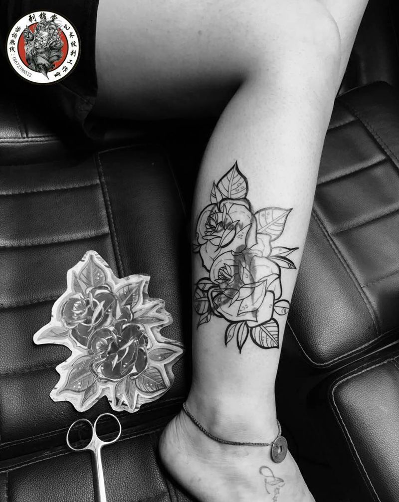 刺锦堂纹身#今日作品更新#遮盖#线条 成#纹身图片