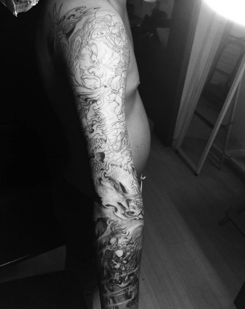 明天继续纹身图片