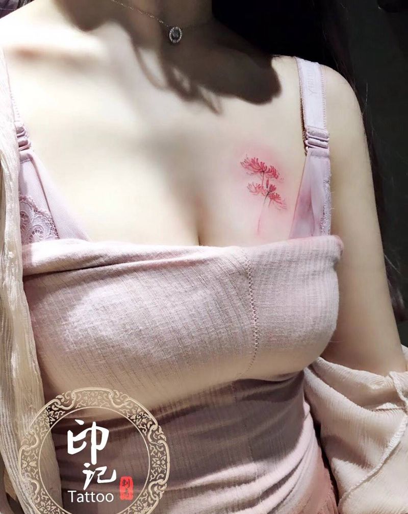 彼岸花纹身图片