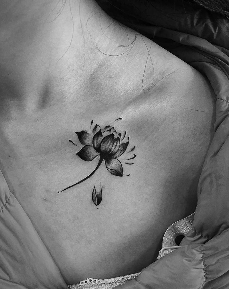 小莲花纹身图片