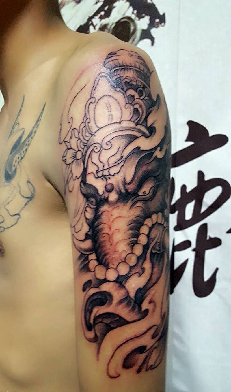 未完成纹身图片