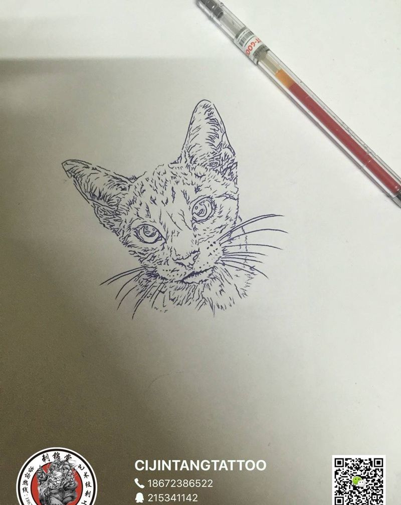 刺锦堂 线稿系列纹身图片