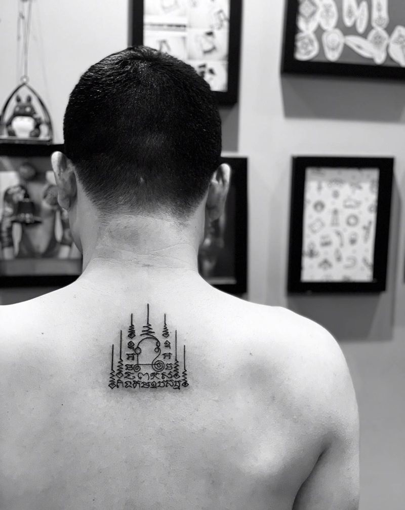 今日作品更新#法力刺符#幸运纹身图片