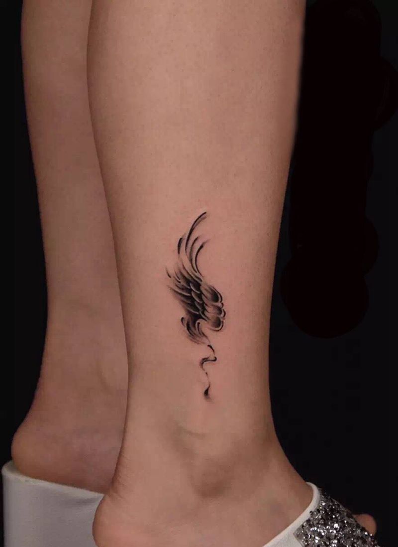 翅膀纹身图片