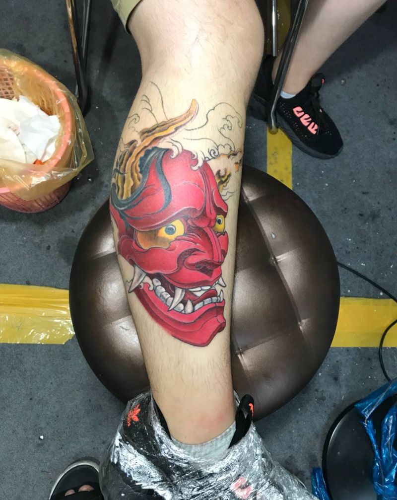 包小腿，下次继续纹身图片