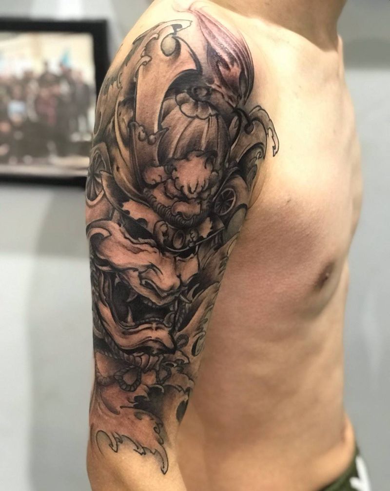 今日作品更新#武士# 活动图900 咱家质量就是这么钢纹身图片