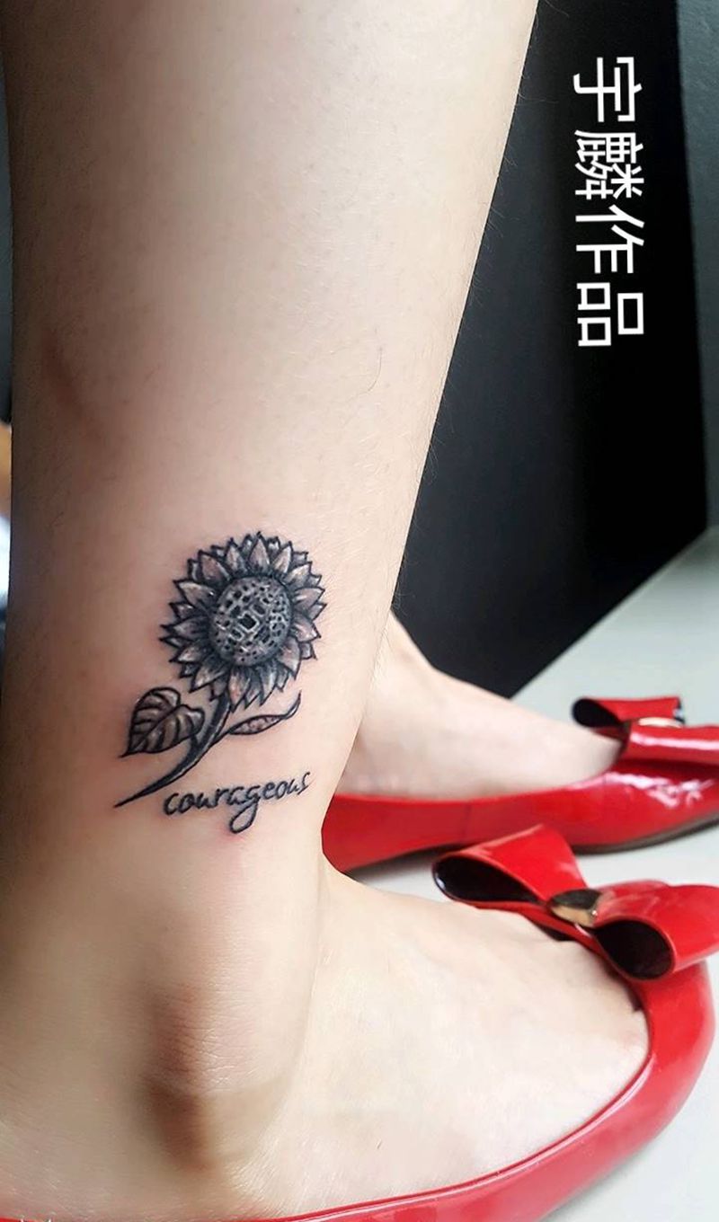 向日葵纹身图片