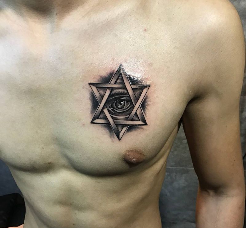 上帝之眼纹身图片