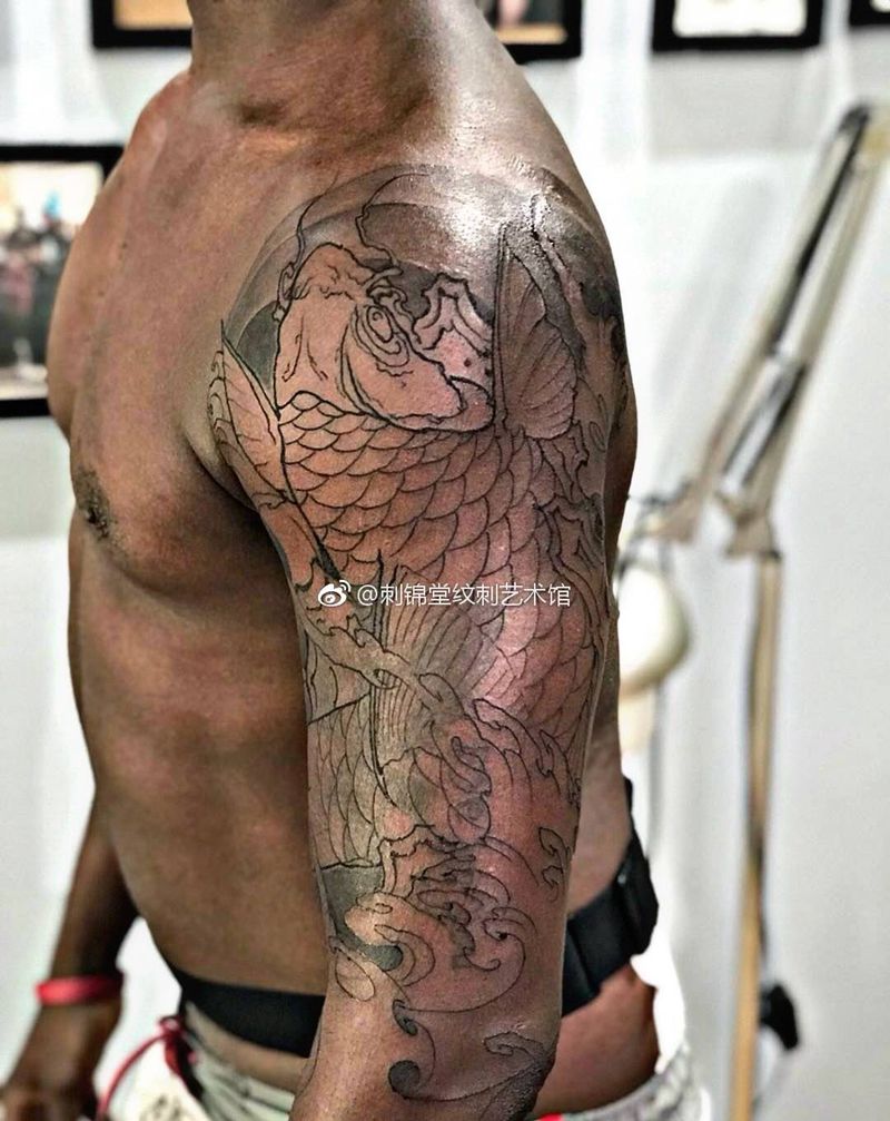 黑人小哥哥鲤鱼进行中～看得出是遮盖吗 