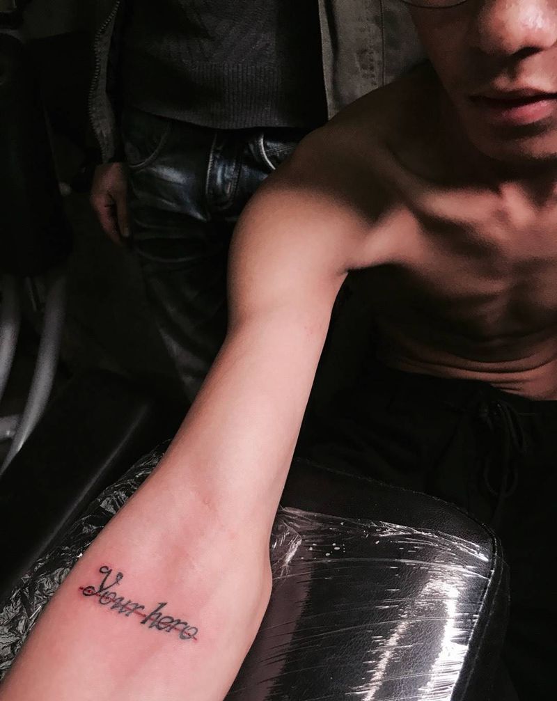 徒弟作品 字母一个 耗时30分钟 [嘻嘻]纹身图片