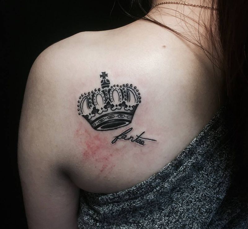 皇冠纹身图片