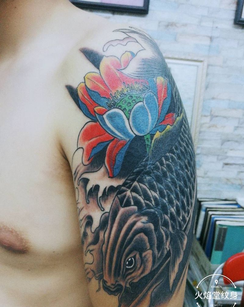 遮盖旧纹身纹身图片_手臂新传统纹身图案