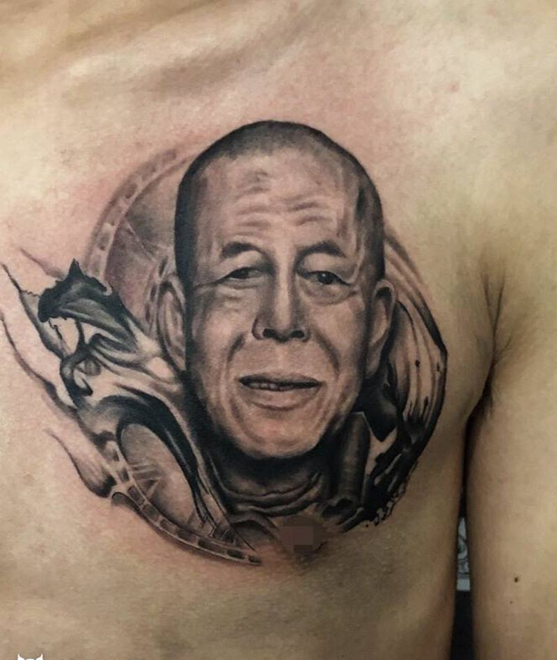 肖像纹身图片_欧美写实肖像纹身图案