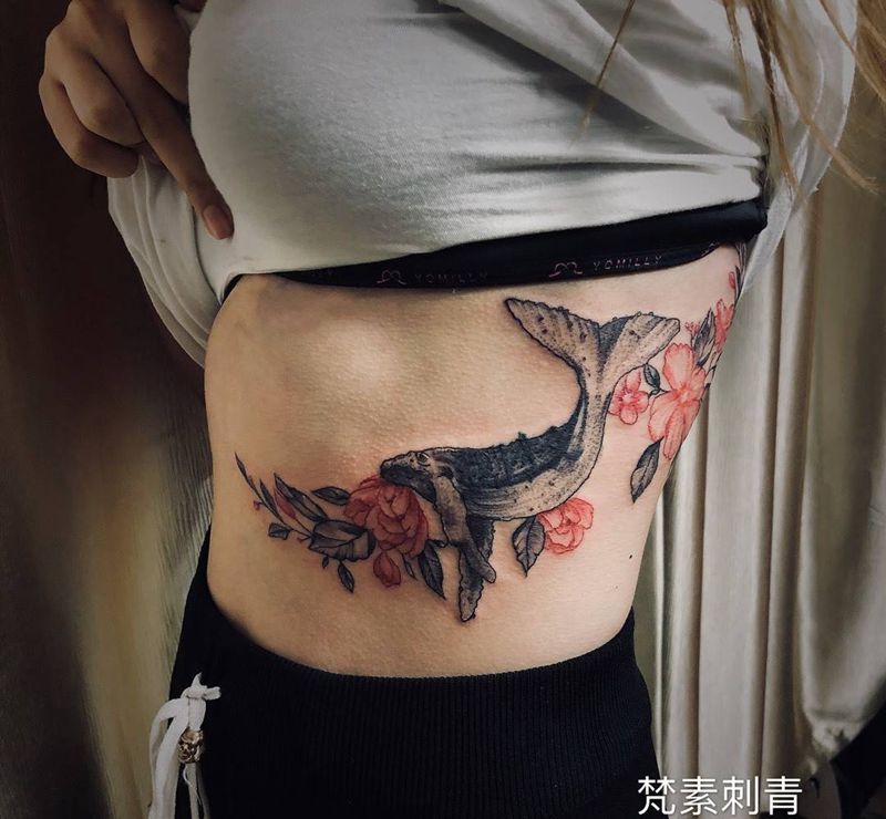 鲸鱼纹身图片
