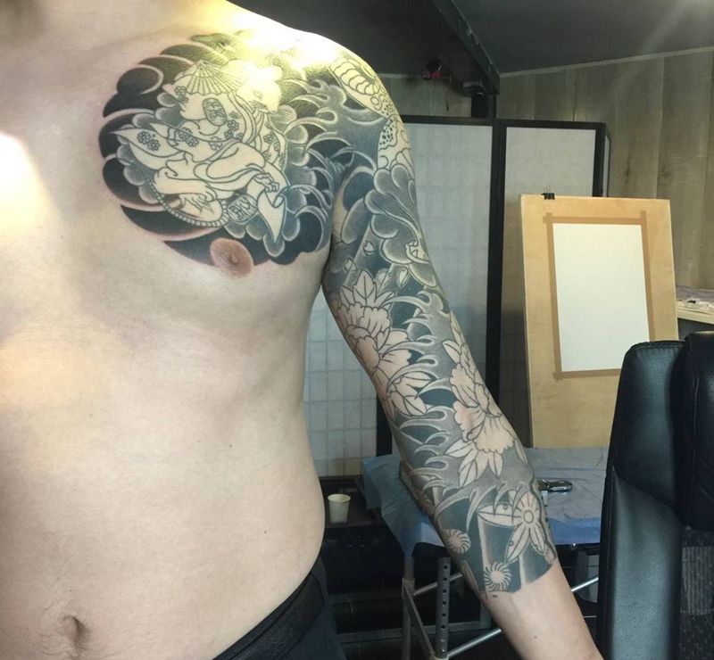 大蛇与鼠纹身图片