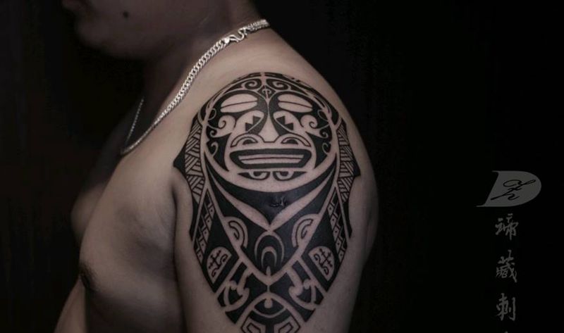 玛雅图腾纹身图片_手部手臂图腾几何图腾玛雅图腾纹身图案