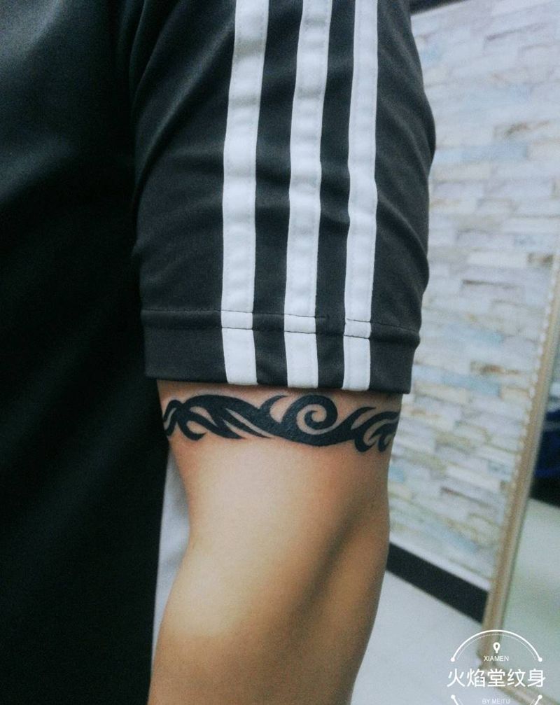 臂环纹身图片_手臂纹身图案