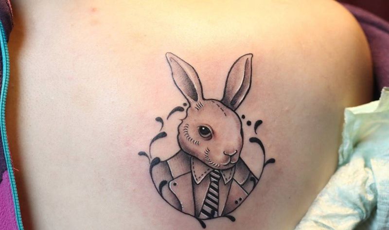 兔子纹身图片