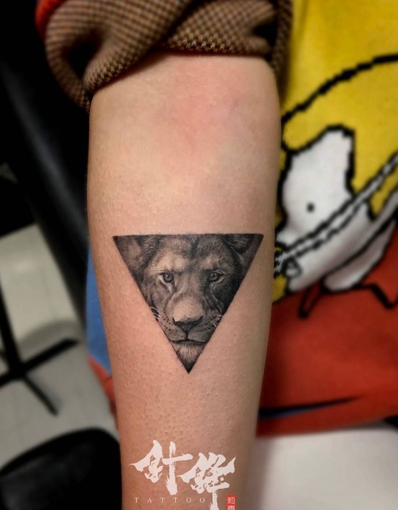 小狮子纹身图片