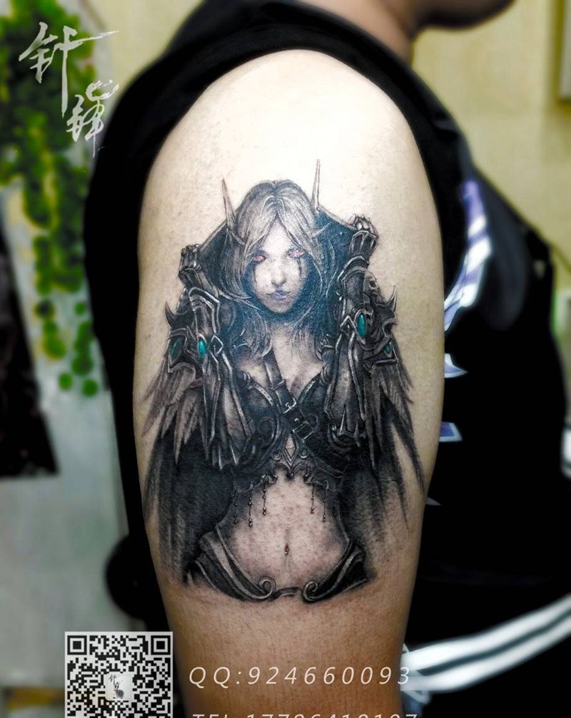 魔兽人物纹身图片