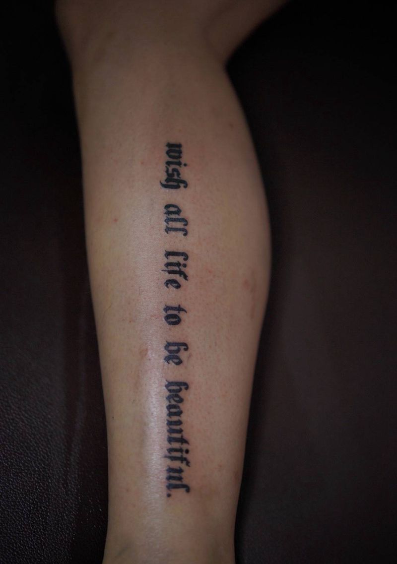 小字母纹身图片