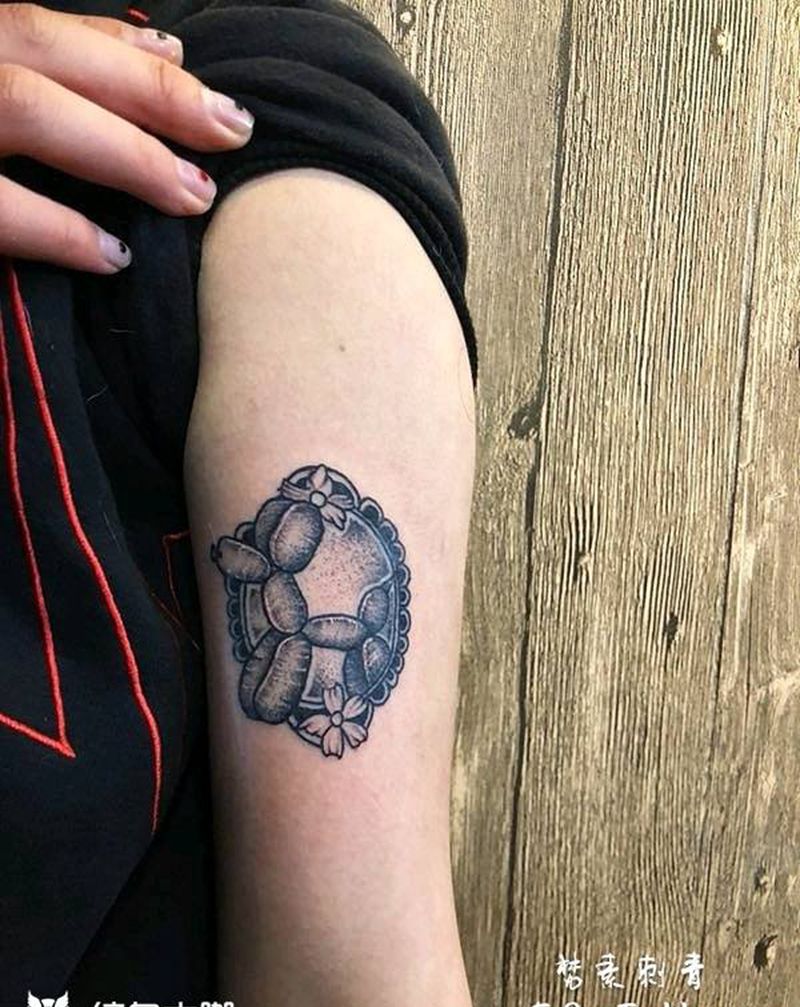 气球狗纹身图片