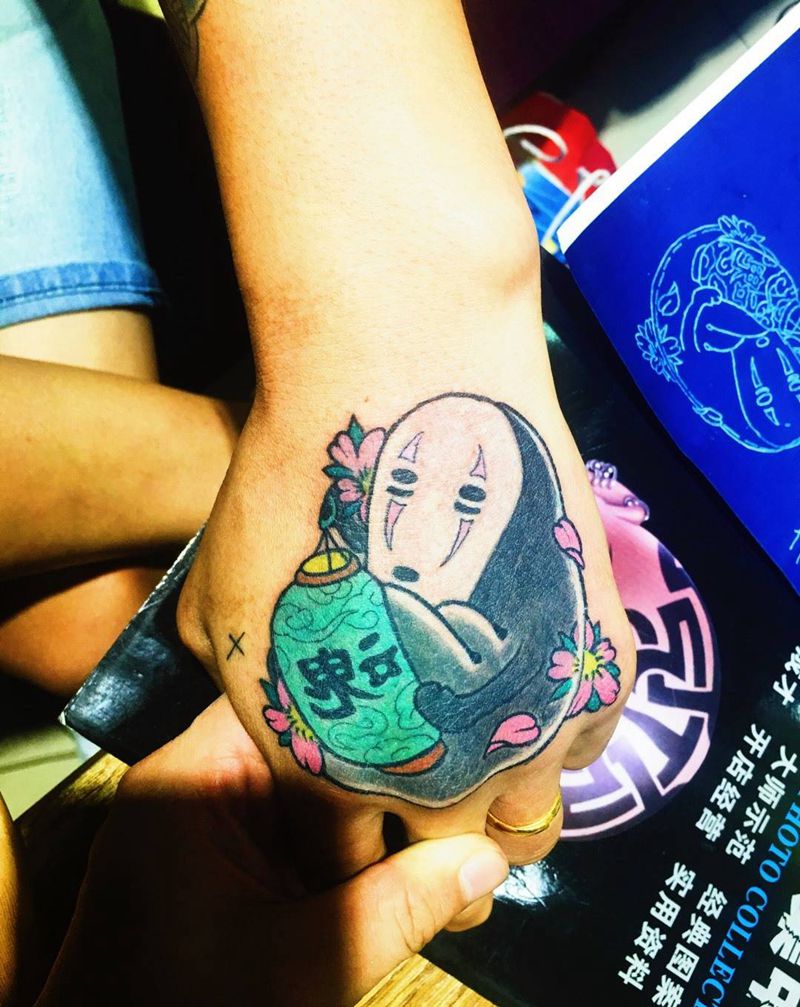 无脸男纹身图片