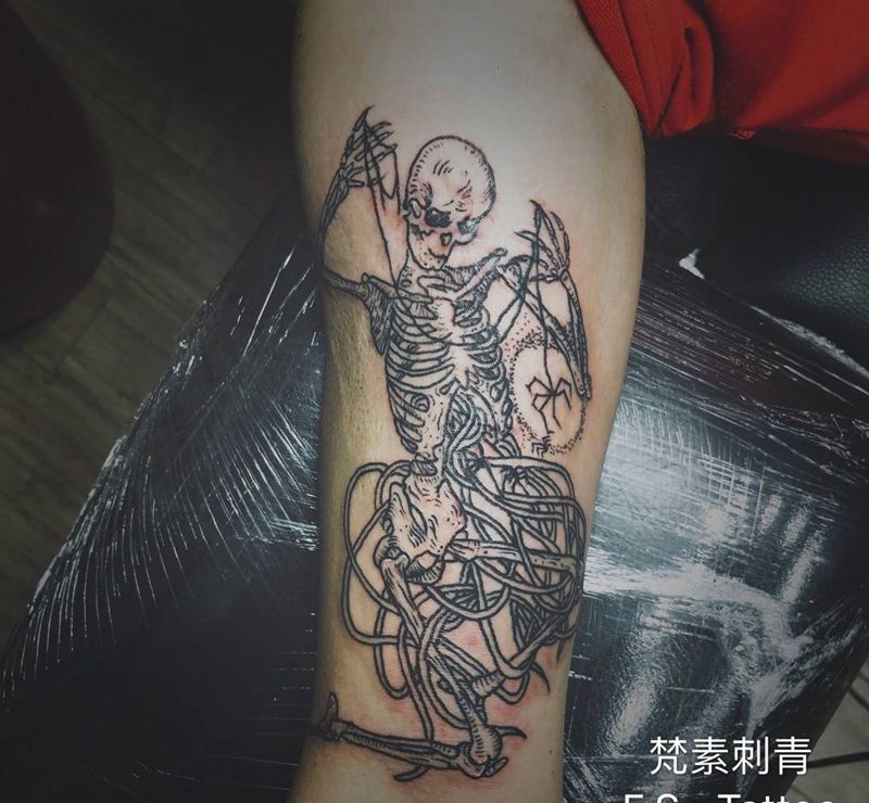 骷髅纹身图片