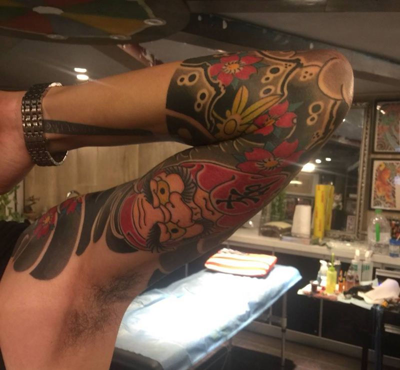 畢業一個。纹身图片_成品手臂手部传统人物动物原创宗教纹身图案