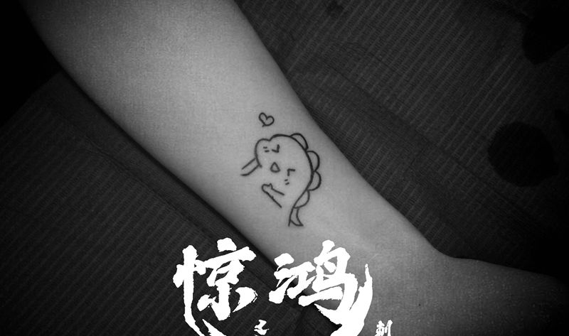 小清新纹身图片_手臂几何纹身图案