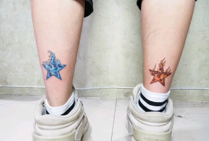 星星纹身图片