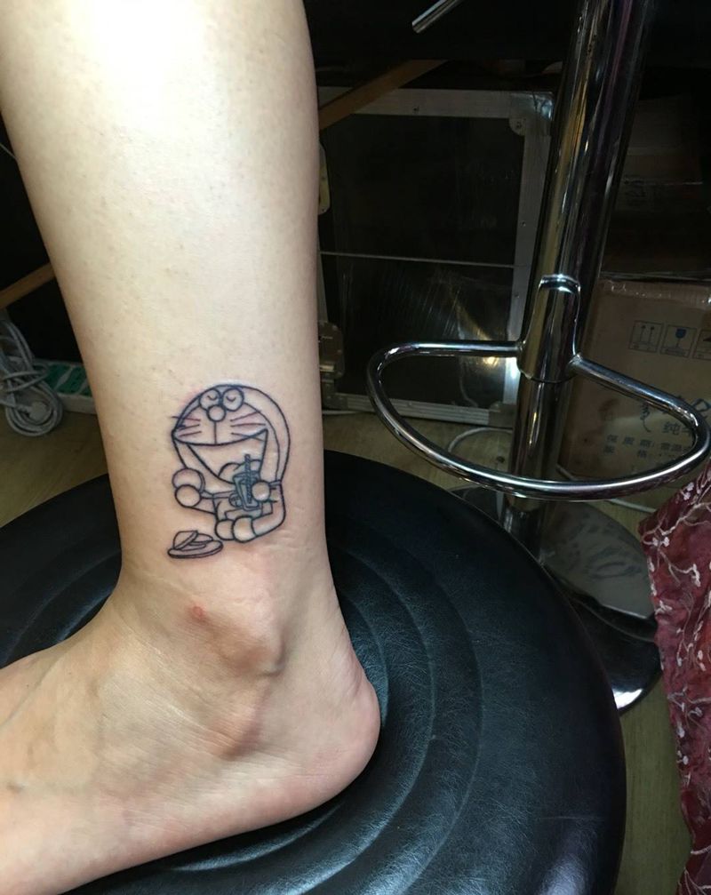 哆啦A梦纹身图片