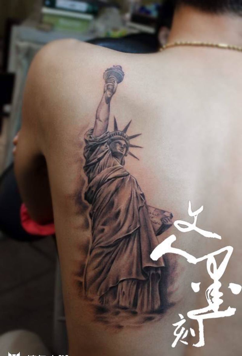 自由纹身图片