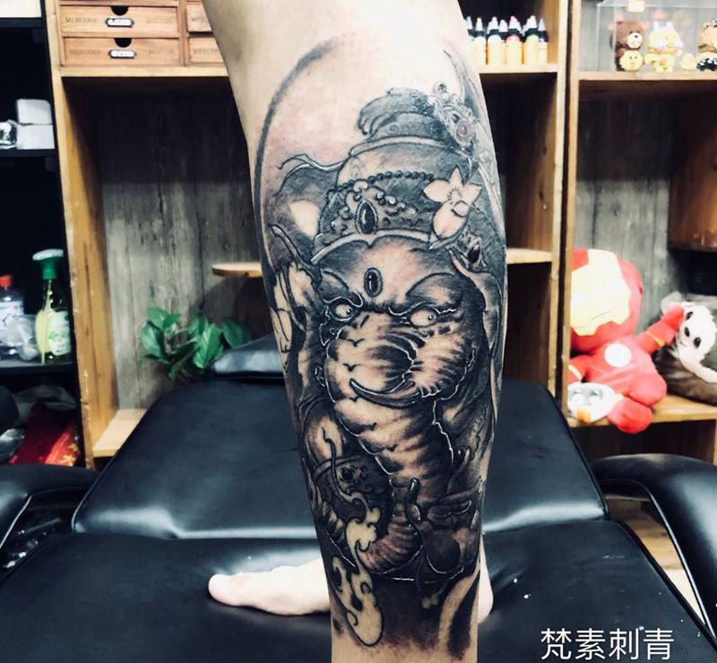 象神纹身图片