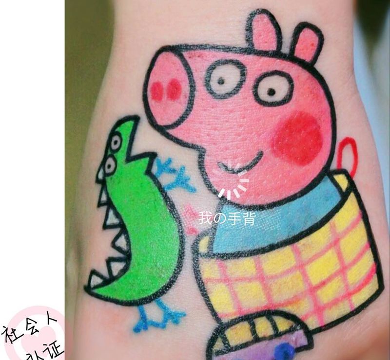 小可爱纹身图片_手部手臂Old SchoolNew School纹身图案