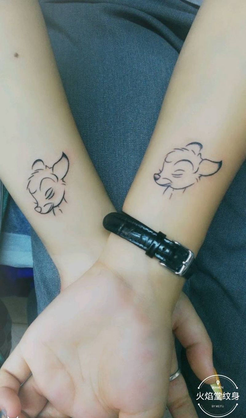 萌哒哒小卡通纹身图片_手部新传统纹身图案