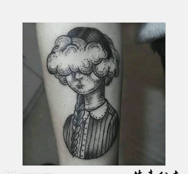 点刺人物纹身图片