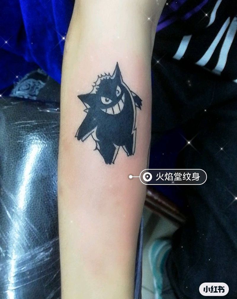 小耿鬼纹身图片_手臂新传统纹身图案