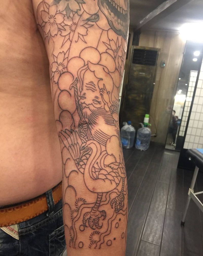 修改成老传统纹身图片