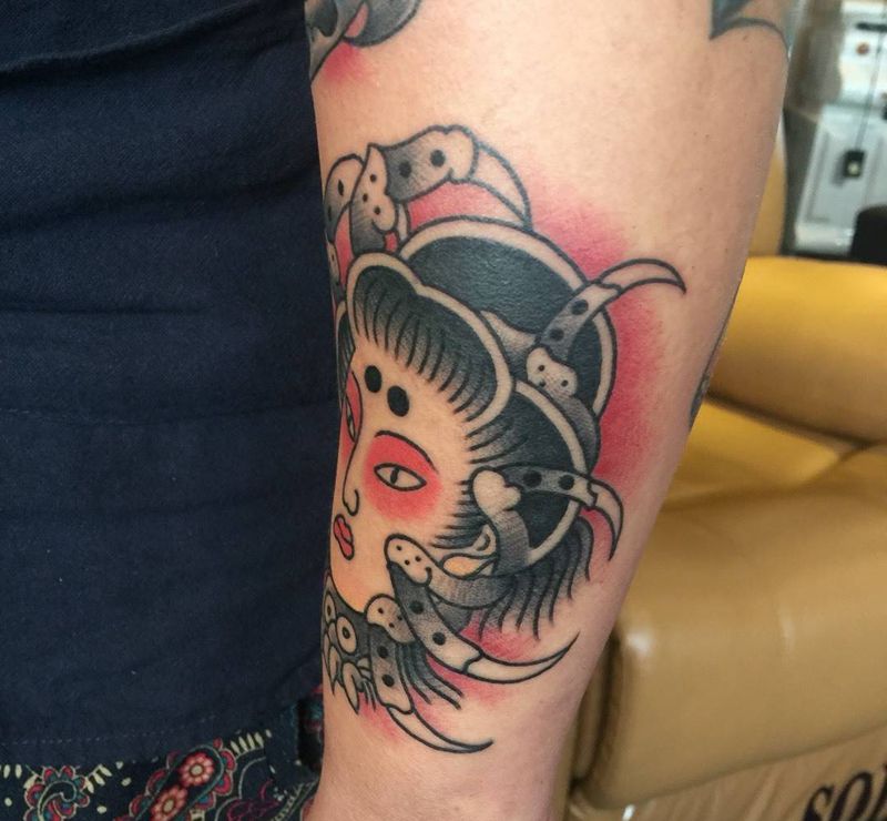 蜘蛛精。neo japanese纹身图片