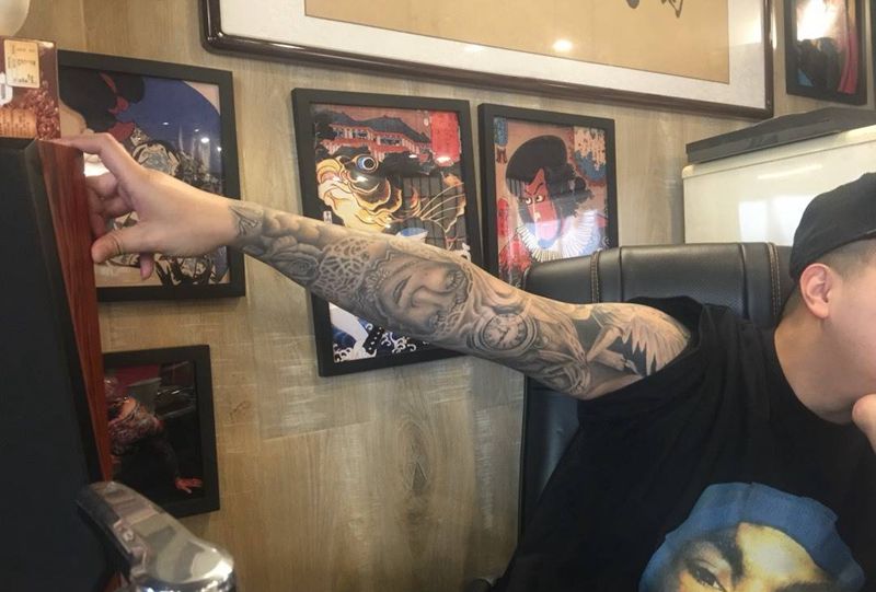 买家秀。纹身图片