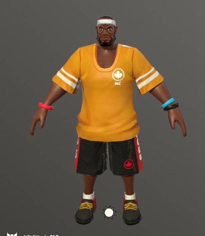 给之前一个篮球项目做的角色纹身图片