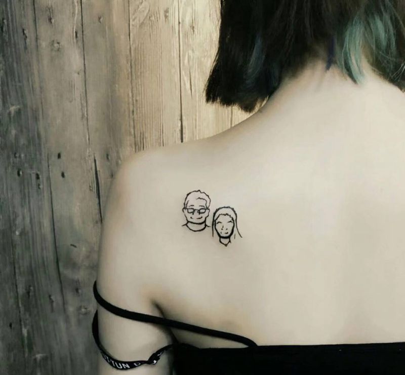父母纹身图片