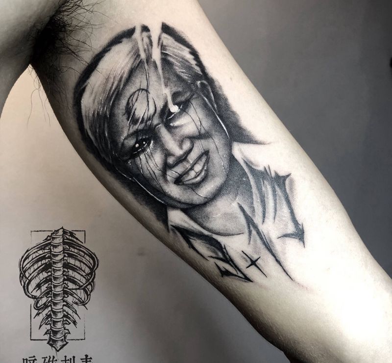 暗黑肖像纹身图片