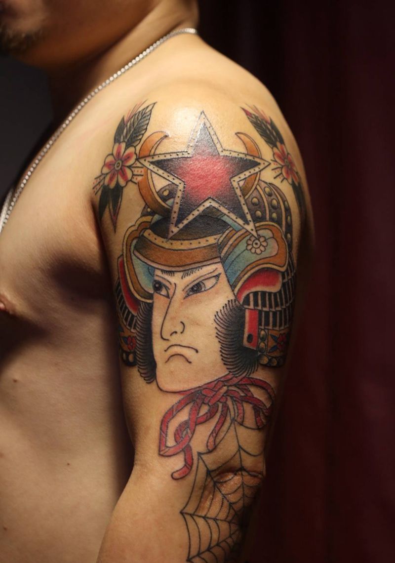 武士纹身图片