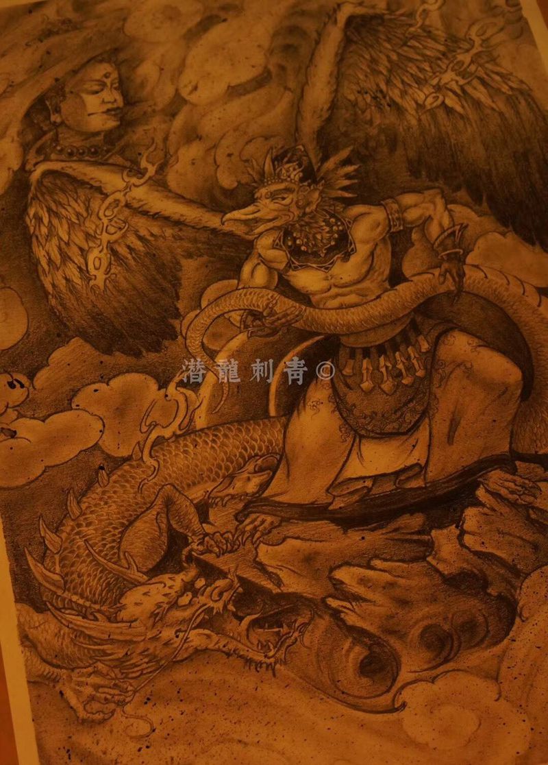 第一次画这种风格的画希望以后更好纹身图片